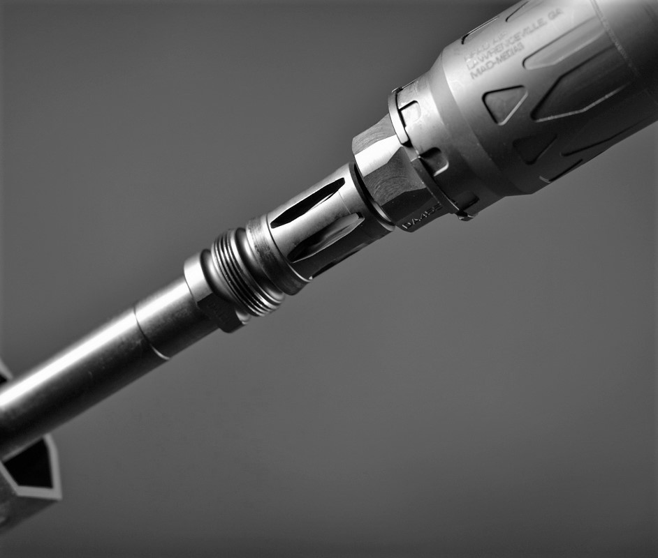 Dead Air Xeno mount and flash hider combo with suppressor on a rifle